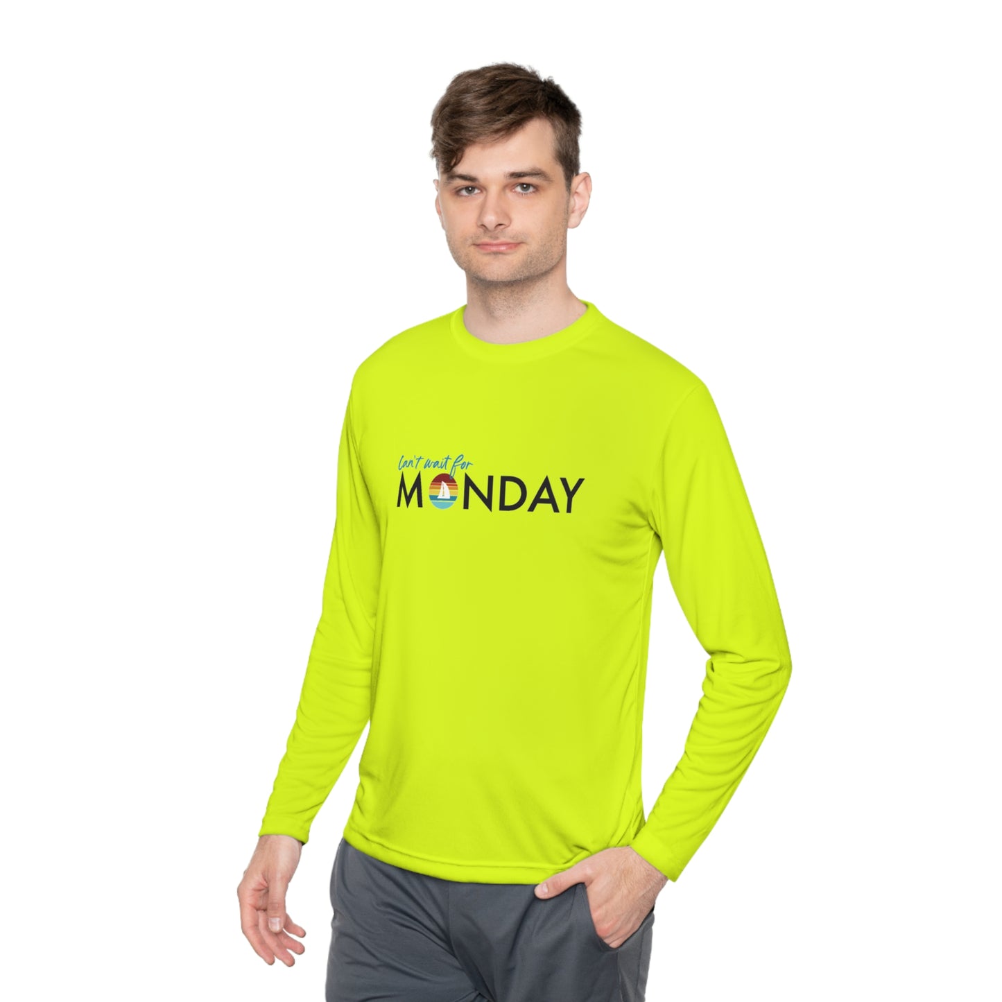 Can't Wait for Monday - Unisex Lightweight Long Sleeve Tee