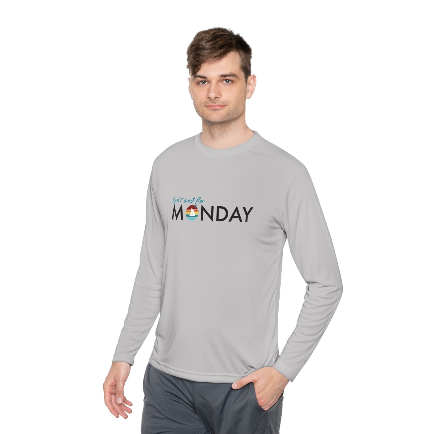 Can't Wait for Monday - Unisex Lightweight Long Sleeve Tee