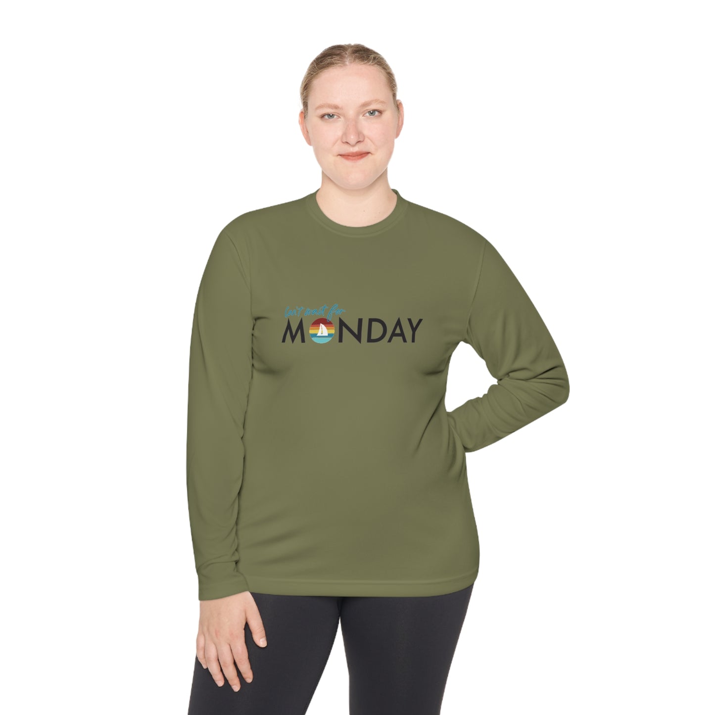 Can't Wait for Monday - Unisex Lightweight Long Sleeve Tee