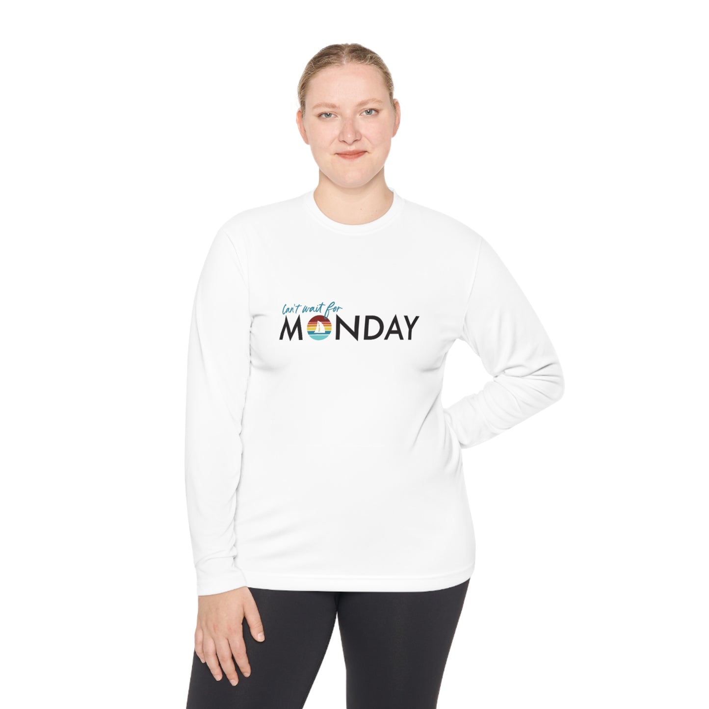 Can't Wait for Monday - Unisex Lightweight Long Sleeve Tee