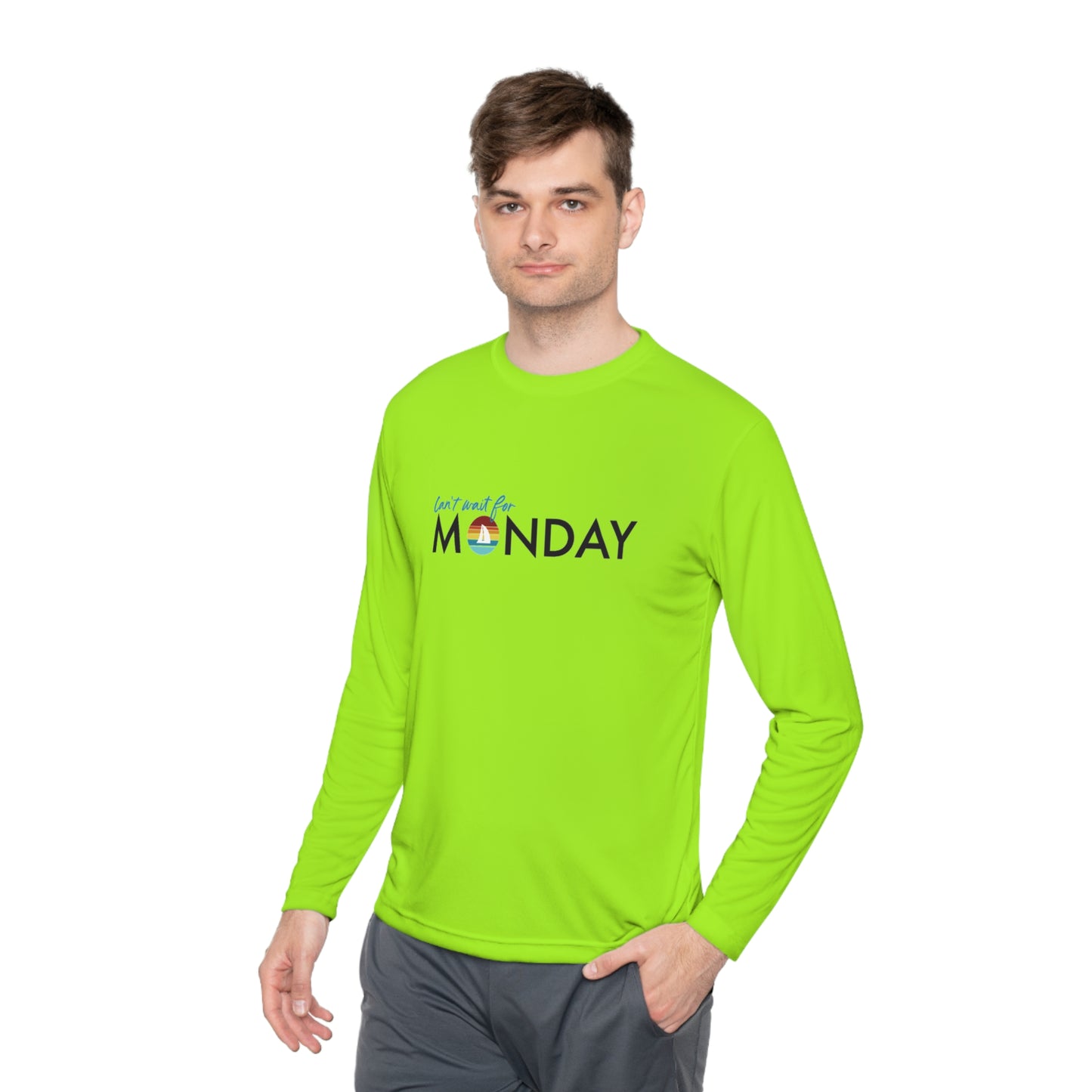 Can't Wait for Monday - Unisex Lightweight Long Sleeve Tee