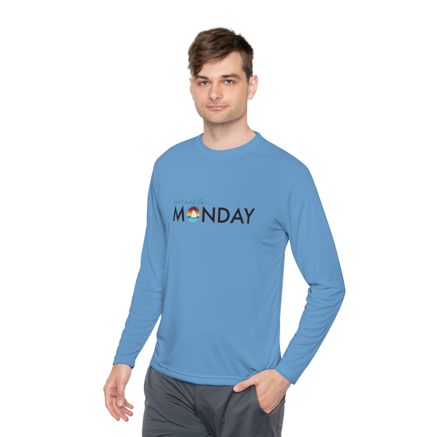 Can't Wait for Monday - Unisex Lightweight Long Sleeve Tee