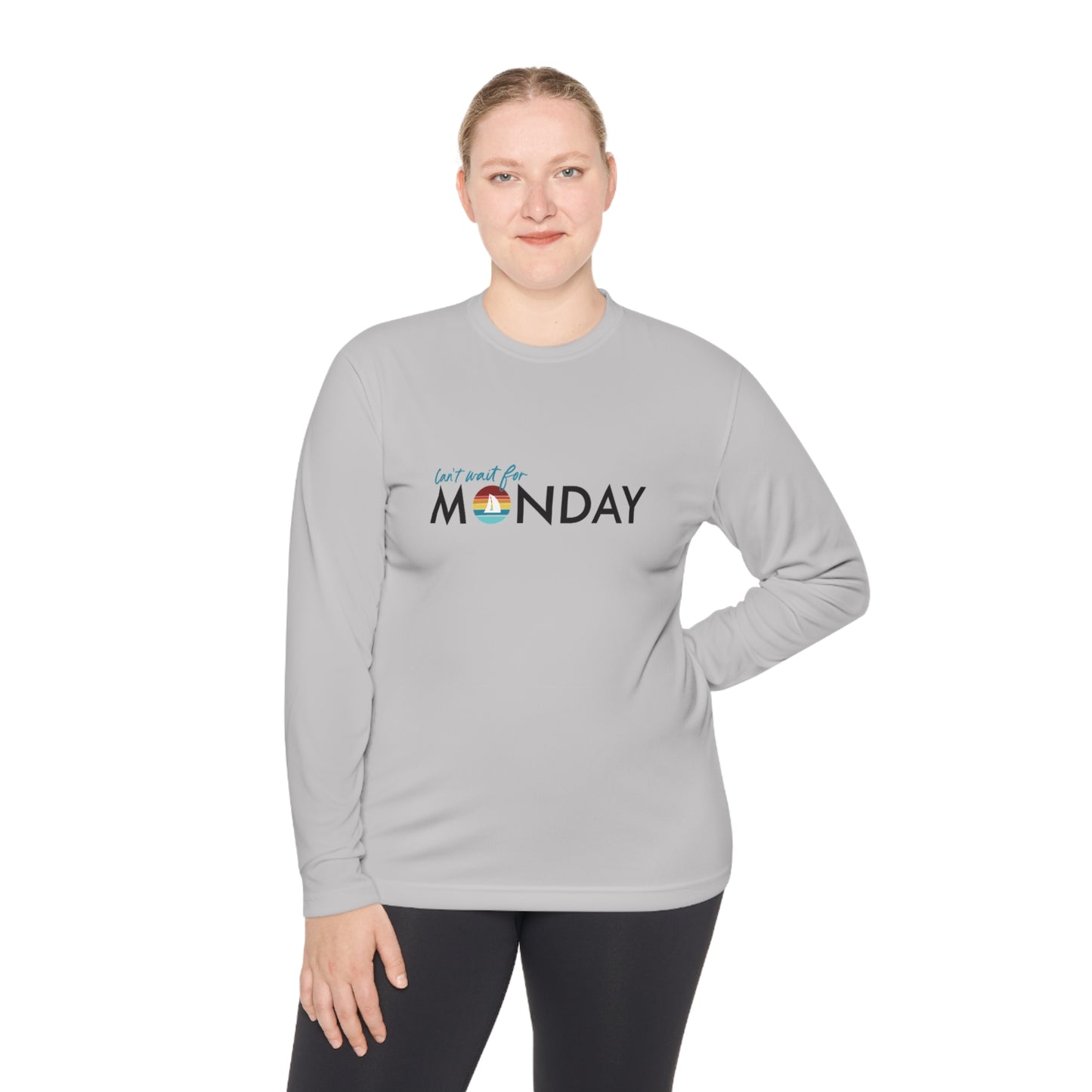 Can't Wait for Monday - Unisex Lightweight Long Sleeve Tee