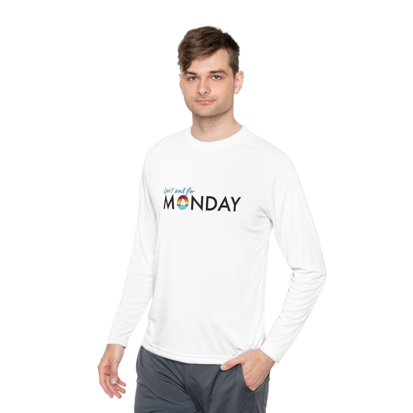 Can't Wait for Monday - Unisex Lightweight Long Sleeve Tee