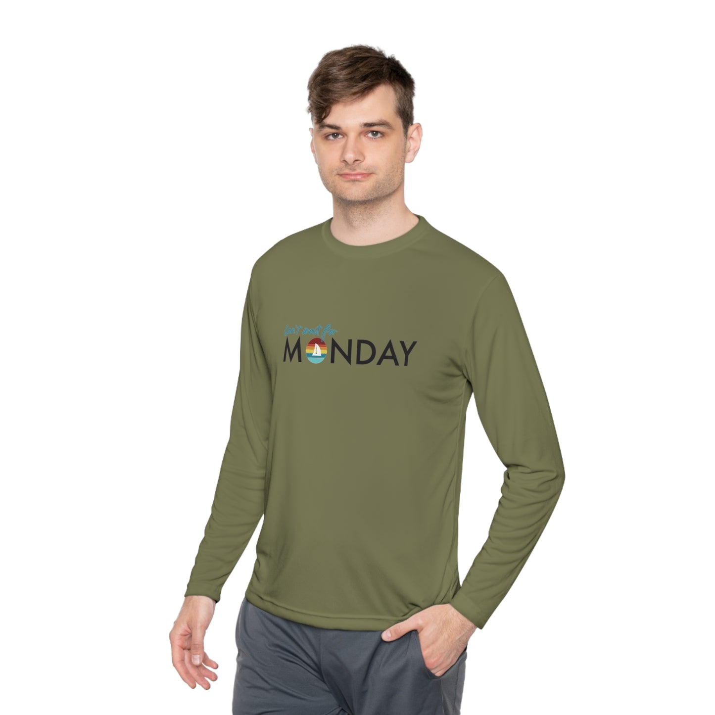 Can't Wait for Monday - Unisex Lightweight Long Sleeve Tee