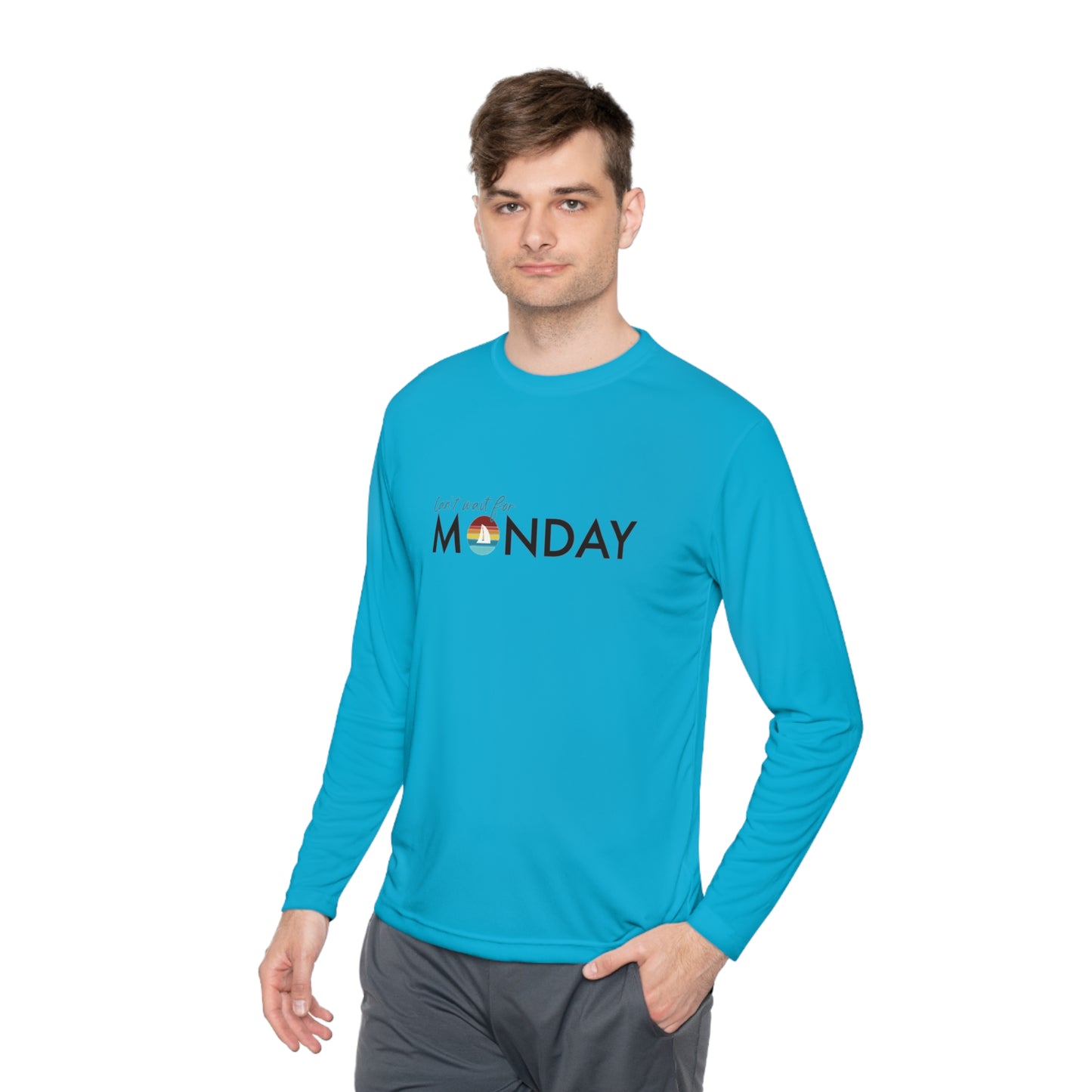 Can't Wait for Monday - Unisex Lightweight Long Sleeve Tee