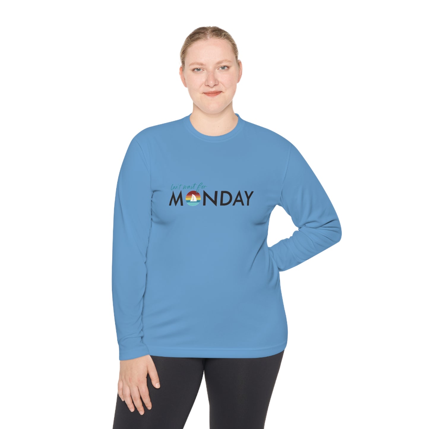 Can't Wait for Monday - Unisex Lightweight Long Sleeve Tee